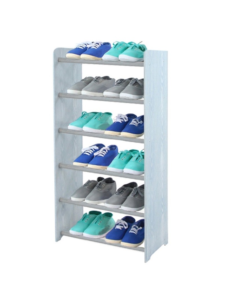 Regały na buty/ szafki otwarte RBS - Regał na buty RBS-6-45 w kolorze ciemnografitowym - produkt MODO24.PL 1