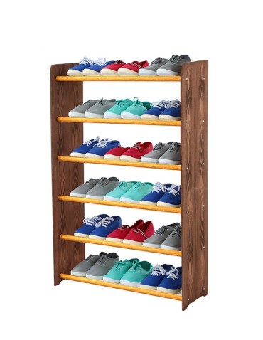 Regał na buty RBS-6-65 w kolorach olcha i brąz