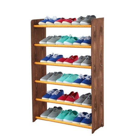 Regał na buty RBS-6-65 w kolorach olcha i brąz