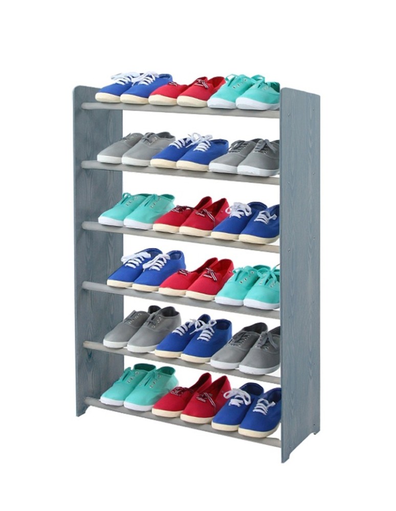 Regały na buty/ szafki otwarte RBS - Regał na buty RBS-6-65 w kolorze grafitowym - produkt MODO24.PL 1