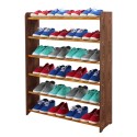 Regał na buty RBS-6-90 · brązowe(dekor) boki · olchowe poprzeczki