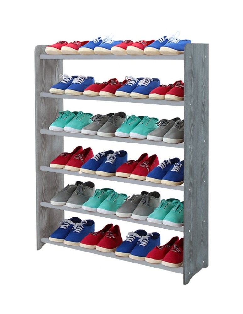 Regały na buty/ szafki otwarte RBS - Regał na buty RBS-6-90 ciemny grafit - produkt MODO24.PL 1