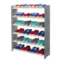 Regał na buty RBS-6-90 ciemnografitowy dekor i biel