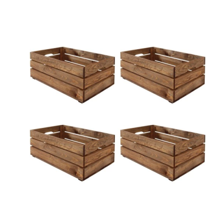 Zestaw 4 skrzynek SD-3-60x40 brąz