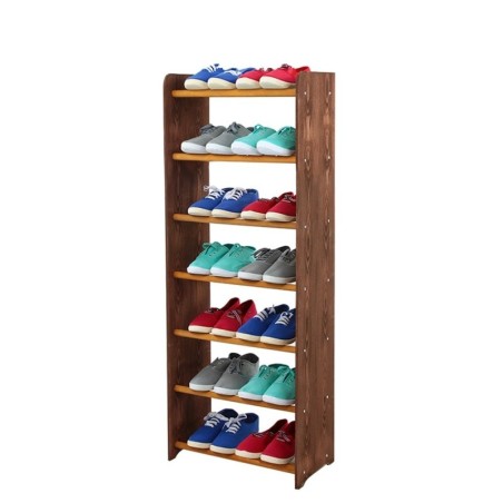 Regał na buty RBS-7-45 ciemny brąz dekor, olcha