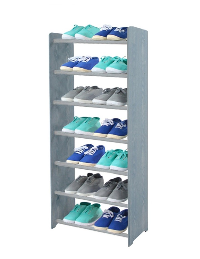 Regały na buty/ szafki otwarte RBS - Regał na buty RBS-7-45 w kolorze grafitowym - produkt MODO24.PL 1