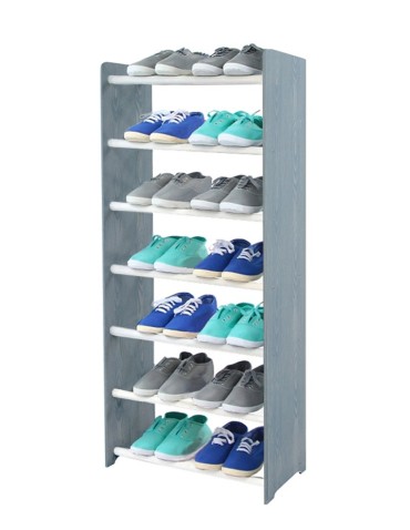 Regał na buty RBS-7-45 w kolorach grafitowym i białym