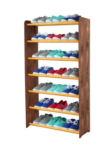 Regał na buty RBS-7-65 w kolorach brązowym i olchowym