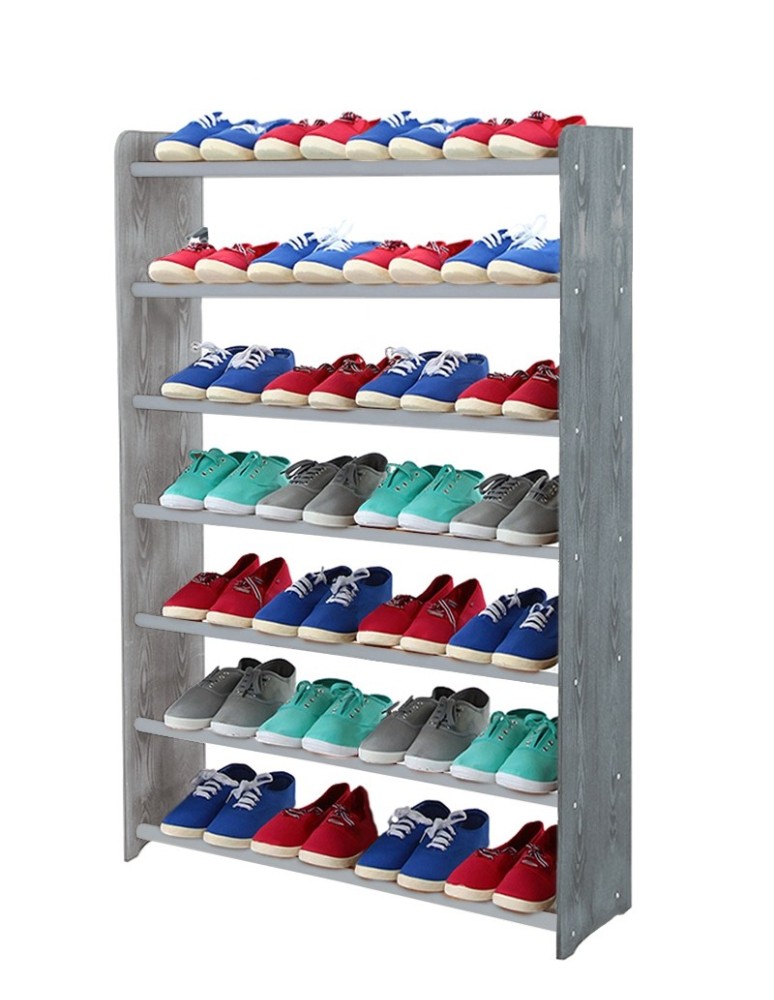Regały na buty/ szafki otwarte RBS - Regał na buty RBS-7-90 ciemnografitowy - produkt MODO24.PL 1
