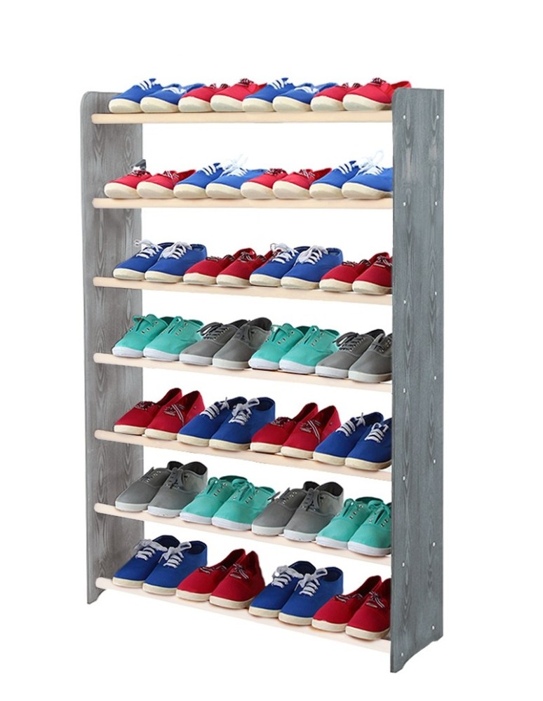 Regały na buty/ szafki otwarte RBS - Regał na buty RBS-7-90 grafit i biel - produkt MODO24.PL 1