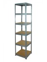 Regał metalowy Helios ocynk 213x45x45_6 - 175 kg / na półkę