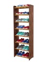 Regał na buty RBS-8-45 · brązowe boki(dekor) · drążki w kolorze olchy
