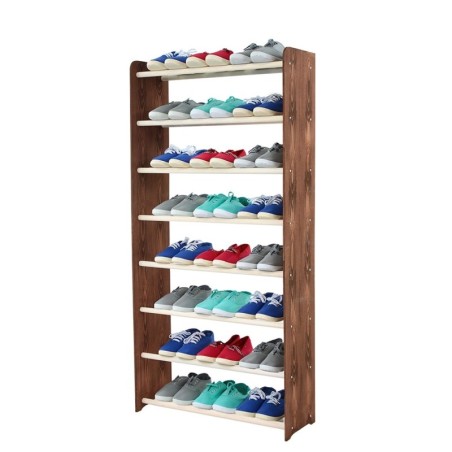 Regał na buty RBS-8-65 biało - brązowy