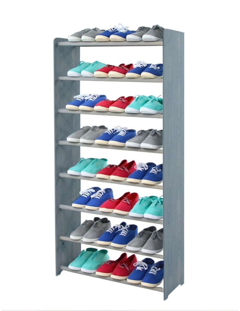 Regały na buty/ szafki otwarte RBS - Regał na buty RBS-8-65 ciemnografitowy - produkt MODO24.PL 1