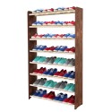 Regał na buty RBS-8-90 ciemny brąz i biel