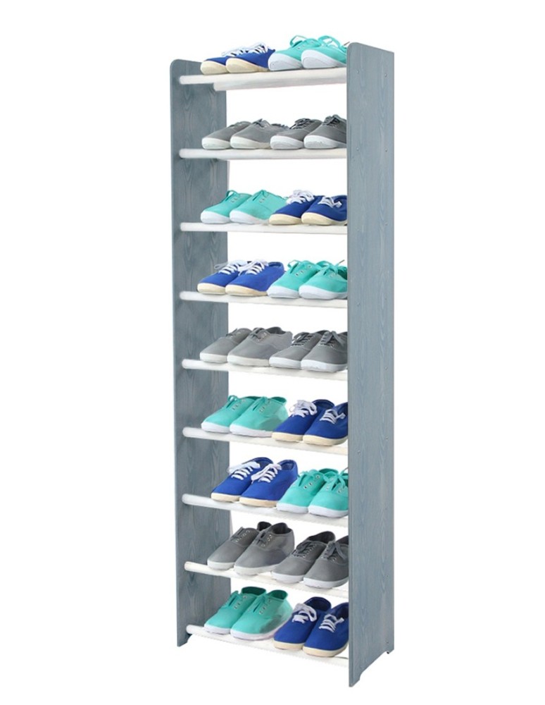 Regały na buty/ szafki otwarte RBS - Regał na buty RBS-9-45 grafitowo-biały - produkt MODO24.PL 1