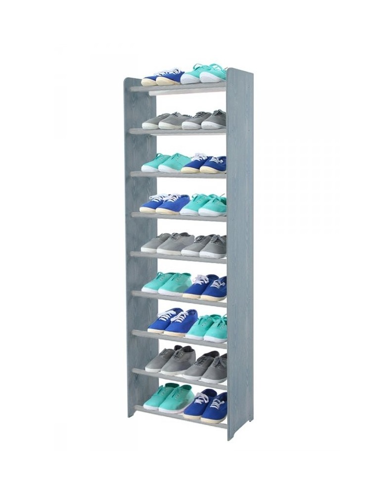 Regały na buty/ szafki otwarte RBS - Regał na buty RBS-9-45 w kolorze grafitowym - produkt MODO24.PL 1