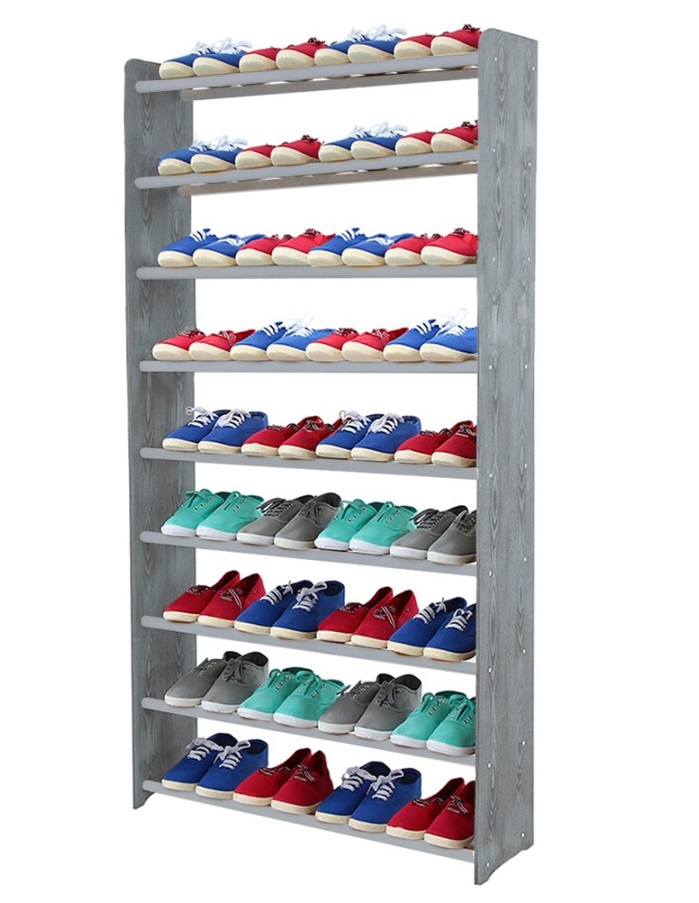 Regały na buty/ szafki otwarte RBS - Regał na buty RBS-9-90 w kolorze ciemnografitowym - produkt MODO24.PL 1