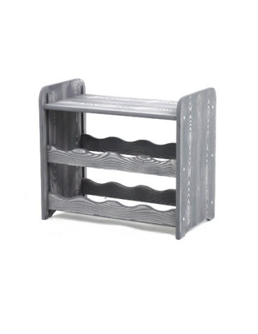 Regał na wino RW-16-8P Ciemny grafit dekor - product 2