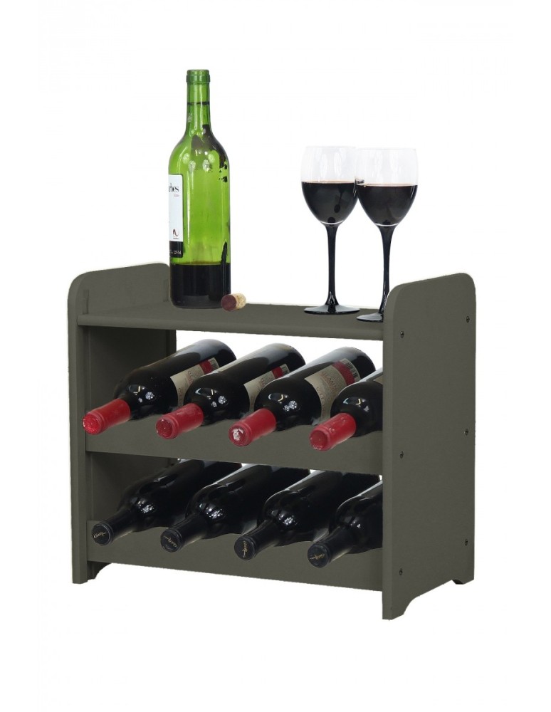 Stojaki na wino RW16 do butelek - Regał na wino RW-16-8P Ciemny grafit - produkt MODO24.PL 1