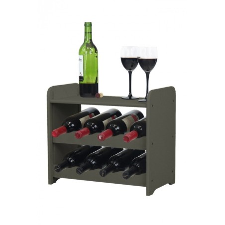 Regał na wino RW-16-8P Ciemny grafit