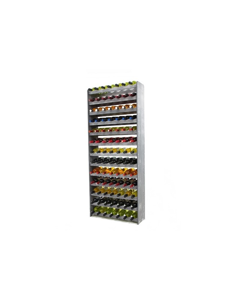Stojaki na wino RW16 do butelek - Regał na wino RW-16-91 Ciemny grafit dekor - produkt MODO24.PL 1