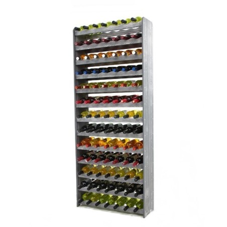 Regał na wino RW-16-91 Ciemny grafit dekor