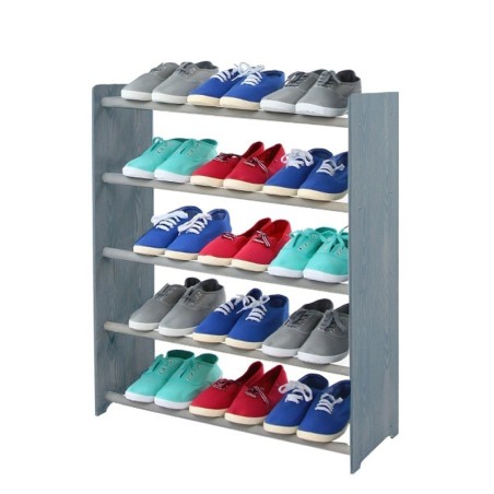 Regał na buty RBS-5-65 · ciemnografitowy · boki zdobione dekorem