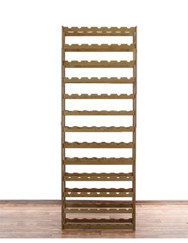 Otwarte regały alkoholowe RW-1 - Sosnowy regał na wino RW-1-91 ▪ W kolorze brązowym - product 3