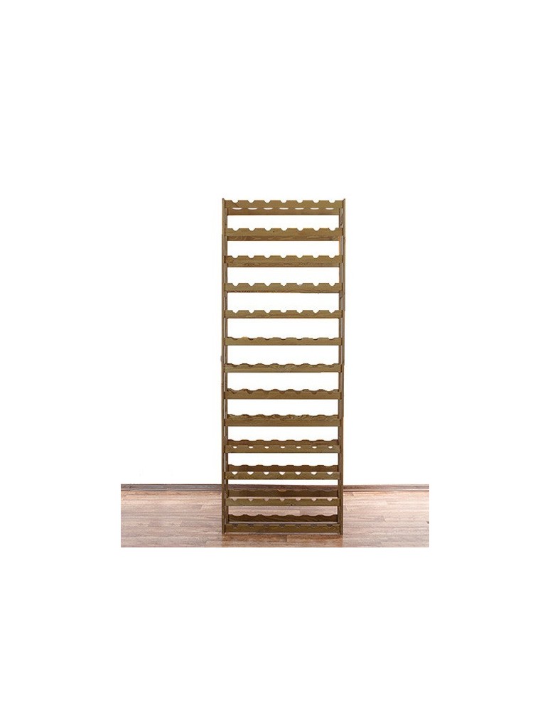 Otwarte regały alkoholowe RW-1 - Sosnowy regał na wino RW-1-91 ▪ W kolorze brązowym - product MODO24.PL 3