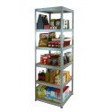Regał metalowy Helios ocynk 213x60x60_6 - 175 kg / na półkę
