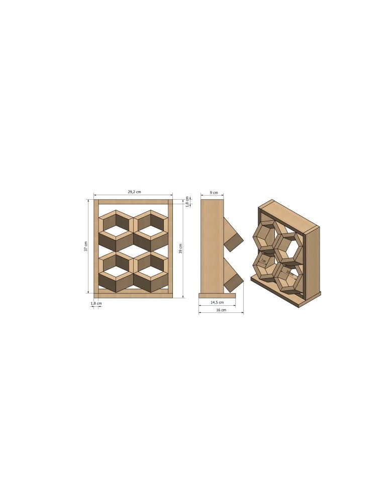 Kwietniki i donice - Ogród Wertykalny RD-8 2x2 12cm olcha - product MODO24.PL 8