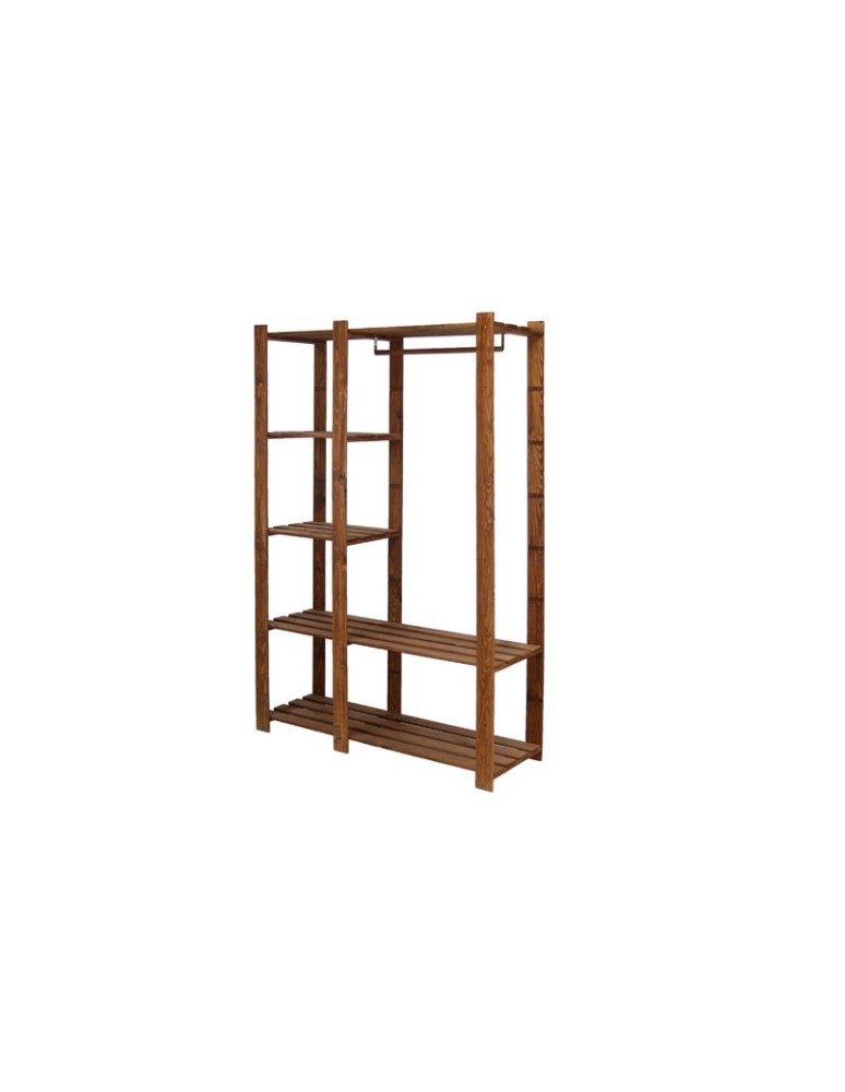 regały seria B - Regał sosnowy B-25 170x110x38, 5 półek ażurowych brązowy - produkt MODO24.PL 1