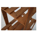 Regał sosnowy B-25 170x110x38, 5 półek ażurowych brązowy