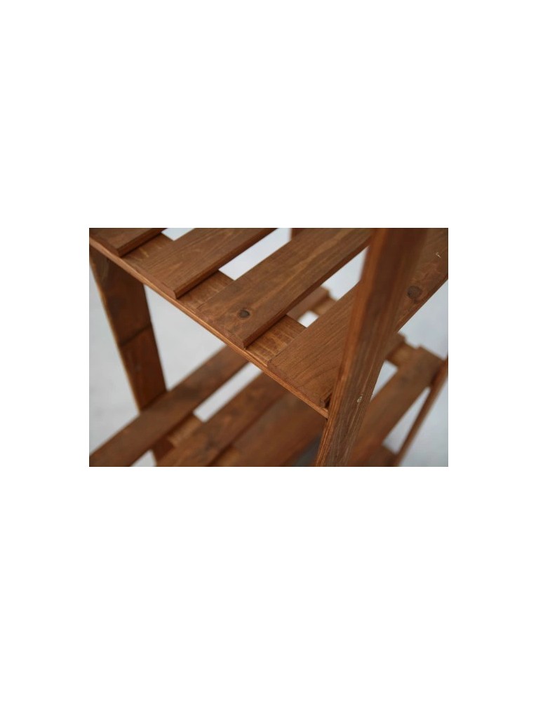 regały seria B - Regał sosnowy B-25 170x110x38, 5 półek ażurowych brązowy - product MODO24.PL 4