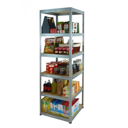 Regał metalowy Helios ocynk 213x60x60_6 - 175 kg / na półkę