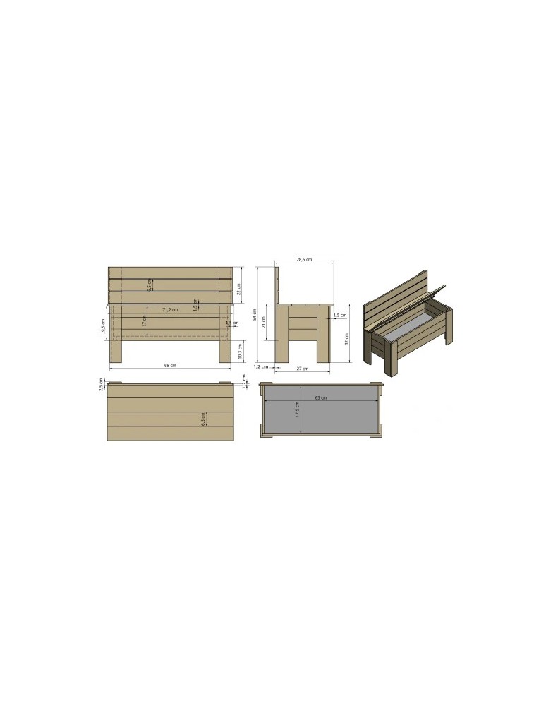 Skrzynie i ławki - Skrzynia B-12 olejowana olcha - product MODO24.PL 6