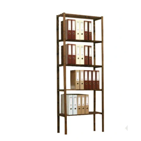 Regał drewniany RA-5K-80 w kolorze brązowym