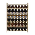 Regał dębowy na 36 butelek · RW-22-36P · drewno w stanie surowym
