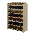 Regał dębowy na 42 butelki · RW-22-42 · drewno w stanie surowym