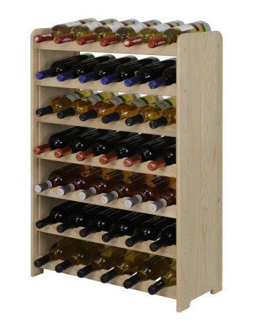 Regał dębowy na 42 butelki · RW-22-42 · drewno w stanie surowym