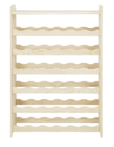 Regał dębowy na 42 butelki · RW-22-42 · drewno w stanie surowym - product 2