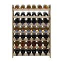 Regał dębowy na 42 butelki · RW-22-42 · drewno w stanie surowym