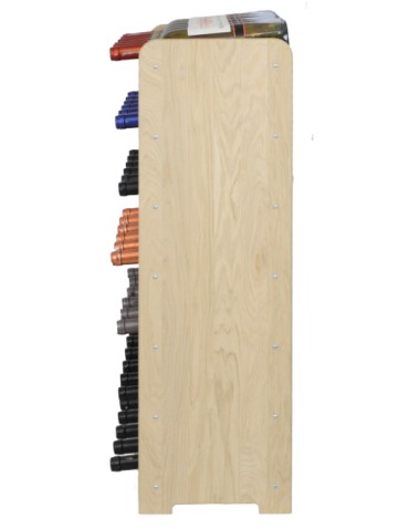 Seria RW-22 - Regał dębowy na 42 butelki · RW-22-42 · drewno w stanie surowym - product 5