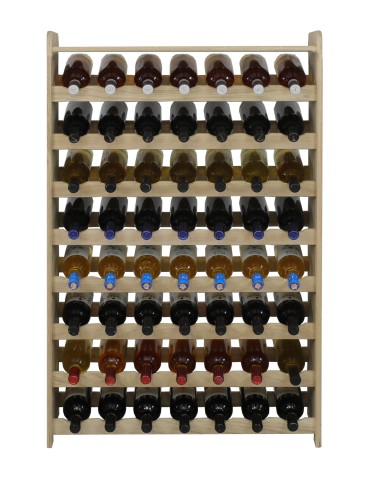 Seria RW-22 - Regał dębowy na 56 butelek · RW-22-56P · drewno w stanie surowym - product 3