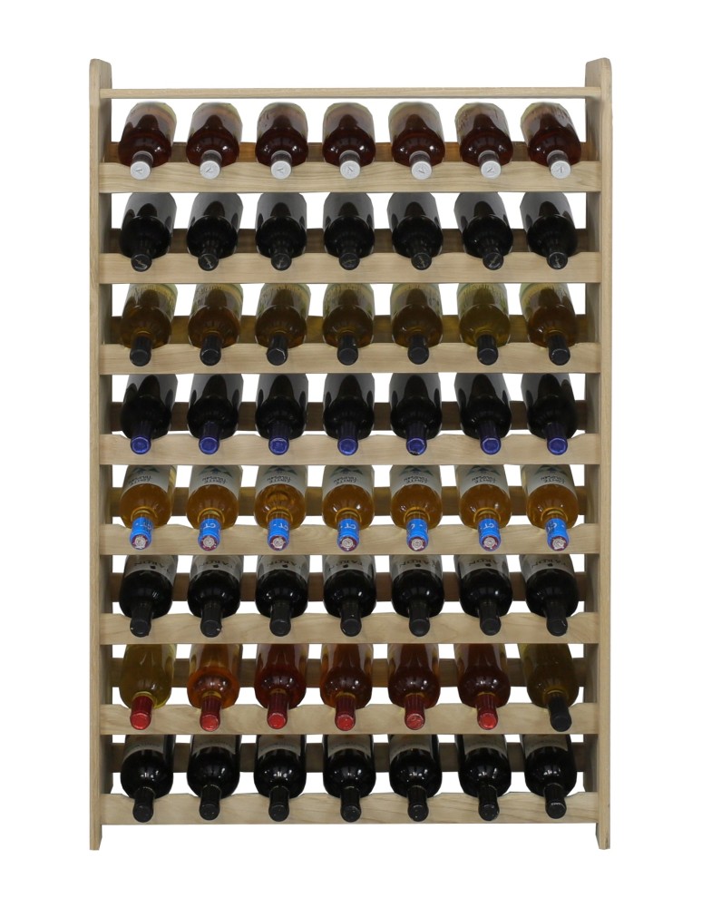 Seria RW-22 - Regał dębowy na 56 butelek · RW-22-56P · drewno w stanie surowym - product MODO24.PL 3