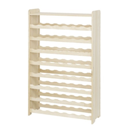 Regał dębowy na 56 butelek · RW-22-56P · drewno w stanie surowym