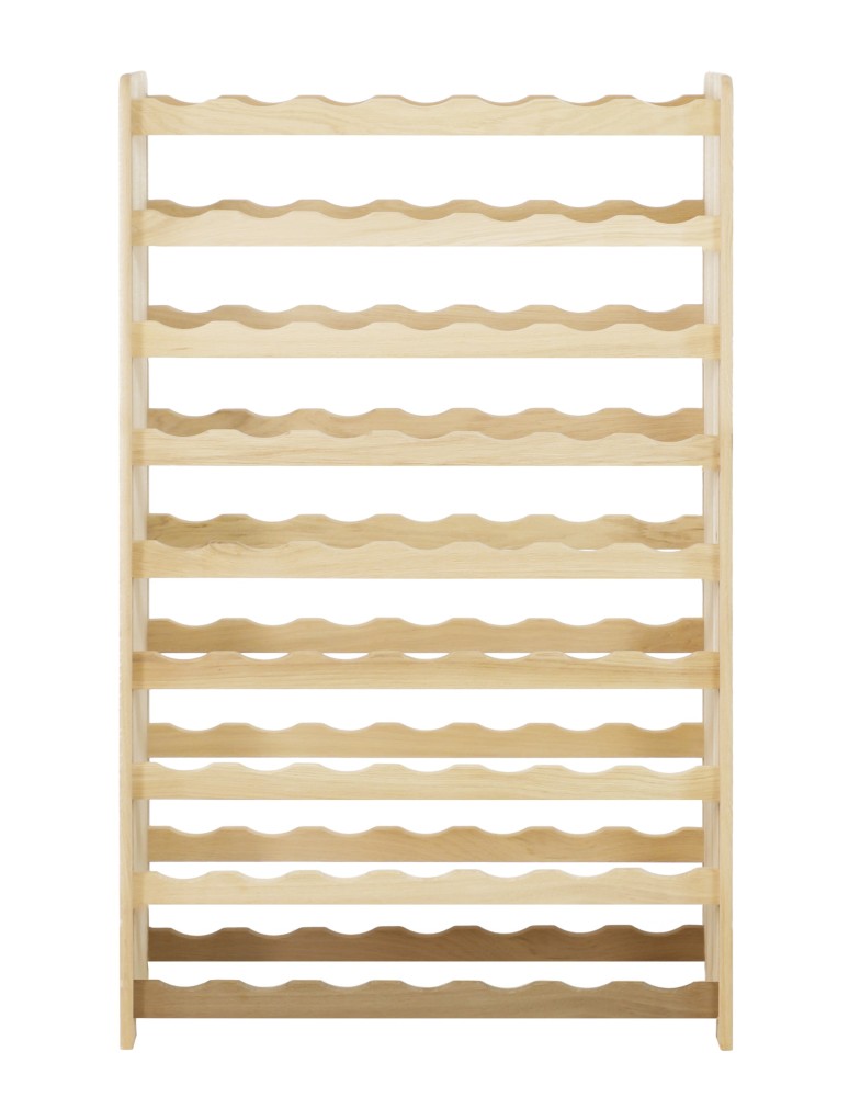 Seria RW-22 - Regał dębowy na 63 butelki · RW-22-63 · drewno w stanie surowym - product MODO24.PL 2