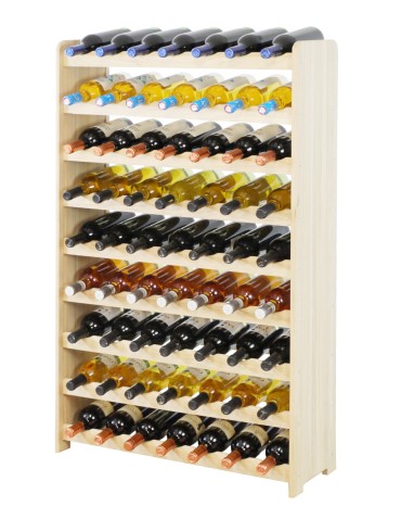 Seria RW-22 - Regał dębowy na 63 butelki · RW-22-63 · drewno w stanie surowym - product 3