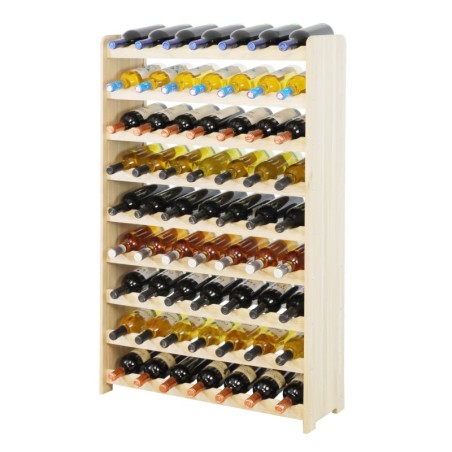 Regał dębowy na 63 butelki · RW-22-63 · drewno w stanie surowym